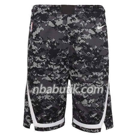 San Antonio Spurs Mænd Shorts Sort 2 2018-19 Nike Swingman